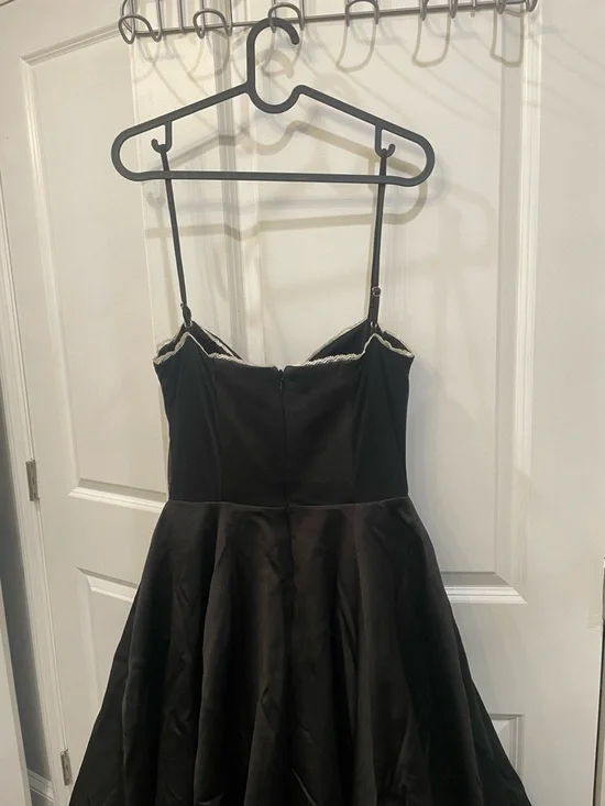 House of CB Mademoiselle - Black Satin Tulle MIDI Dress - size medium - A/C cup - Picture 3 of 4